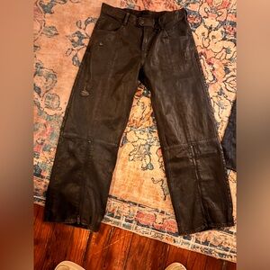 G-Star Raw Judee Black Biker Loose Jeans new $220